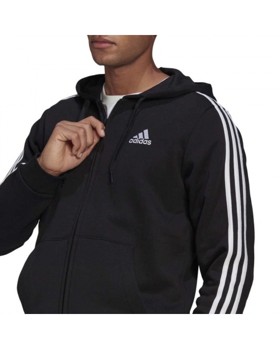 ADIDAS ESSENTIALS FLEECE 3-STRIPES FULL ZIP HOODIE JACKET ΑΝΔΡΙΚΗ ΖΑΚΕΤΑ-GK9051