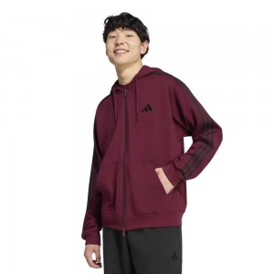 ADIDAS M 3-STRIPES FRENCH TERRY FULL ZIP HOODIE JACKET MENS ΑΝΔΡΙΚΗ ΖΑΚΕΤΑ-KY4177