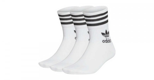 adidas Originals Ankle Socks - 3-pack - White w. Logo