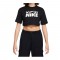 NIKE SPORTSWEAR BIG LOGO CROPPED T-SHIRT WOMENS ΓΥΝΑΙΚΕΙΑ ΜΠΛΟΥΖΑ ΚΡΟΠ ΤΟΠ-FZ4635-010