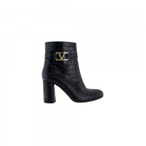 RAGAZZA CASUAL LEATHER CROCO BOOTS WOMENS-0594 RAGAZZA CASUAL LEATHER CROCO BOOTS WOMENS-0594