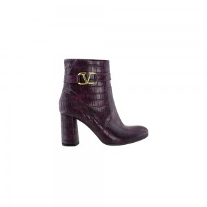 RAGAZZA CASUAL LEATHER CROCO BOOTS WOMENS-0594 RAGAZZA CASUAL LEATHER CROCO BOOTS WOMENS-0594