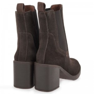 RAGAZZA CASUAL LEATHER SUEDE WOMENS BOOTS ΓΥΝΑΙΚΕΙΟ ΔΕΡΜΑΤΙΝΟ-ΚΑΣΤΟΡΙ ΜΠΟΤΑΚΙ-0374