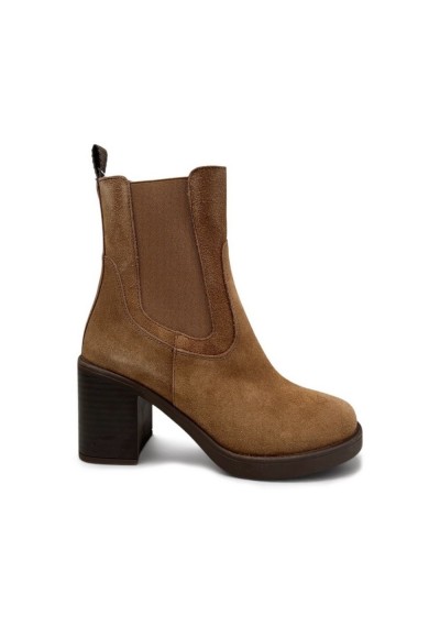 RAGAZZA CASUAL LEATHER SUEDE WOMENS BOOTS ΓΥΝΑΙΚΕΙΟ ΔΕΡΜΑΤΙΝΟ-ΚΑΣΤΟΡΙ ΜΠΟΤΑΚΙ-0374