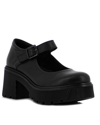 RAGAZZA CASUAL LEATHER CHUNKY LOAFERS WOMENS ΓΥΝΑΙΚΕΙΑ ΔΕΡΜΑΤΙΝΗ ΜΠΑΡΕΤΑ-ΜΟΚΑΣΙΝΙ-0598